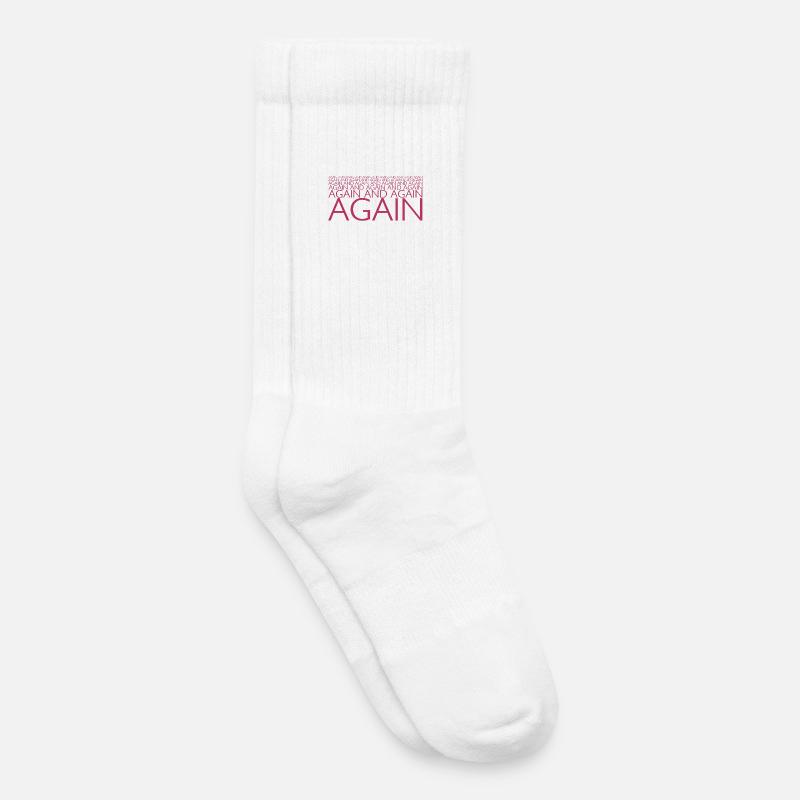 AGAIN UND AGAIN - Kinder Tennissocken - Weiß