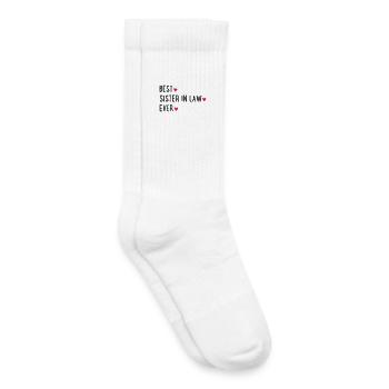 Best sister in law - Kinder Tennissocken - Weiß - Rechts