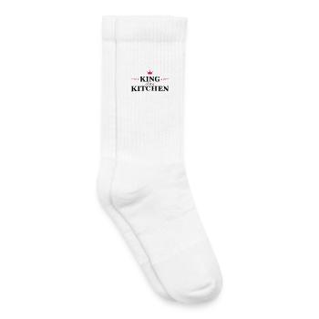 Roi des églises - Chaussettes de tennis bio enfant - blanc - Droite