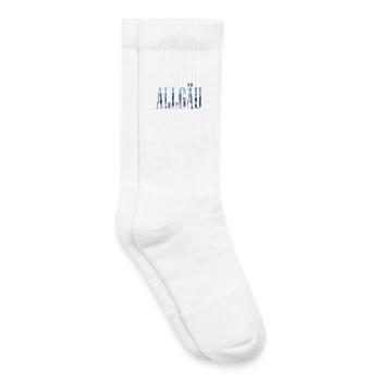Allgäu Bavière Allemagne Europe Montagnes d’hiver - Chaussettes de tennis bio enfant - blanc - Droite