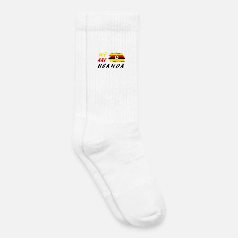 Wir sind Uganda - Kinder Tennissocken - Weiß
