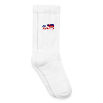 Nous sommes la Slovaquie - Chaussettes de tennis bio enfant - blanc - Droite