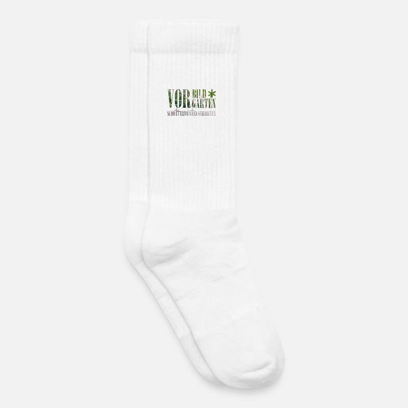 Vorbild Vorgarten - Kinder Tennissocken - Weiß