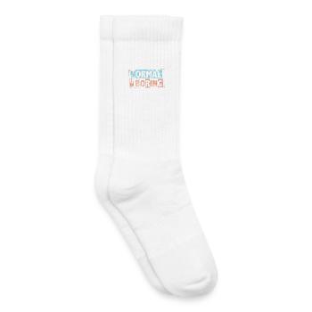 Normal Is Boring - Autism Awareness Puzzle Pieces - Kids Tennis Socks - white - Right