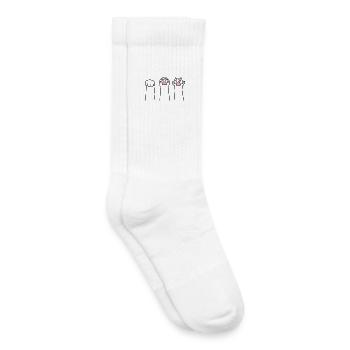 Stone Paper Scissors Cat Paw Game Cat Paws - Kids Tennis Socks - white - Right