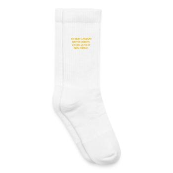 Ich muss langsam netter werden - Kinder Tennissocken - Weiß - Rechts