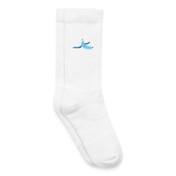 Oeil glissé banane - Chaussettes de tennis bio enfant - blanc - Droite