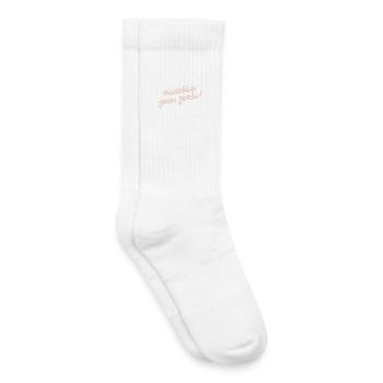 Visualisez vos objectifs Motivation Mentalité Chemise - Chaussettes de tennis bio enfant - blanc - Droite