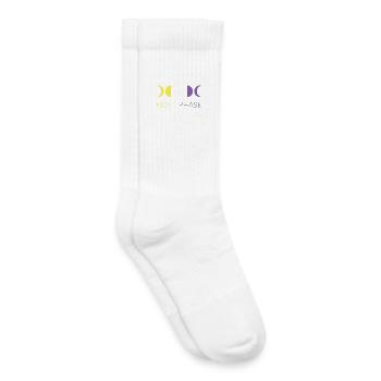 Mois de la fierté LGBTQ - Pas une phase - Non-binaire - Chaussettes de tennis bio enfant - blanc - Droite