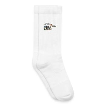 Watercolor Map of Cuba - Kids Tennis Socks - white - Right