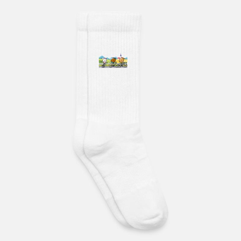Radausflug mit Freunden - Kinder Tennissocken - Weiß
