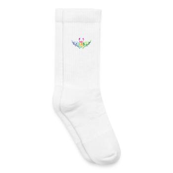 Pride Skarabäus – Vielfalt und Transformation - Kinder Tennissocken - Weiß - Rechts