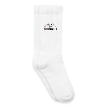 ALLES LIEBE ZUR HOCHZEIT - Kinder Tennissocken - Weiß - Rechts
