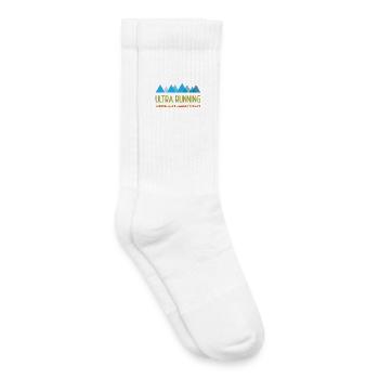 Ultra Running - Un peu de Ver ne peut pas faire de mal - Chaussettes de tennis bio enfant - blanc - Droite