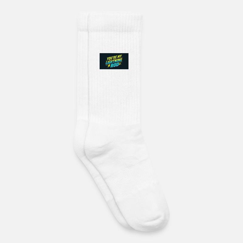Du bist mein Blitzableiter - Kinder Tennissocken - Weiß
