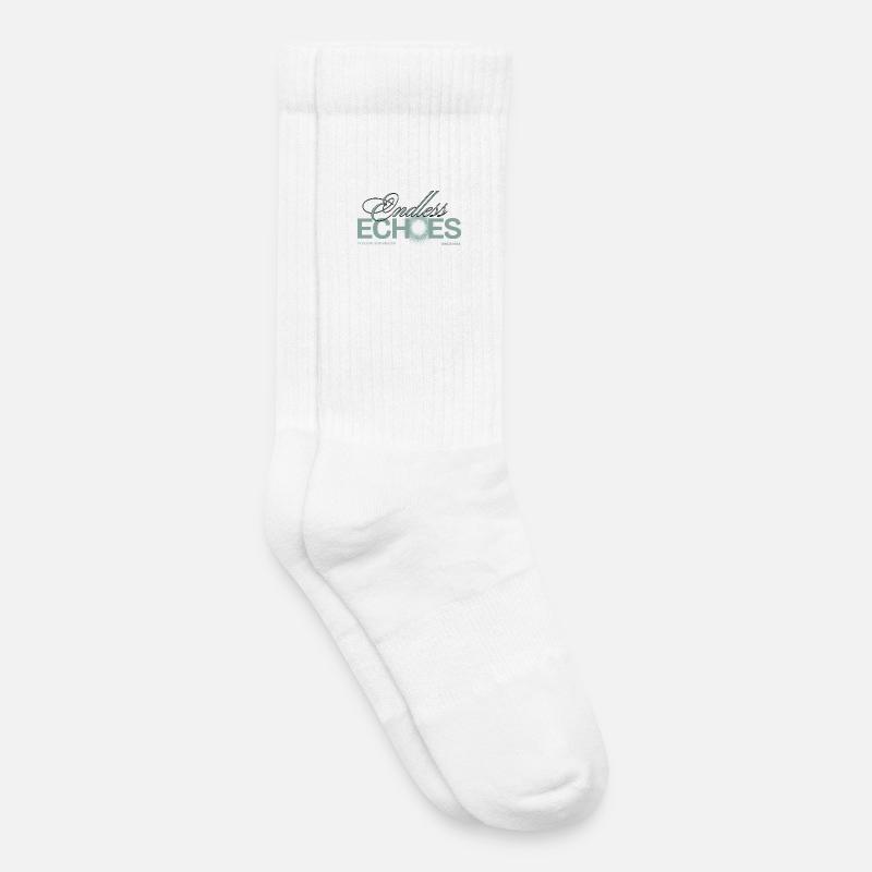 Synthétiseur modulaire Addicted Endless Echoes - Chaussettes de tennis bio enfant - blanc