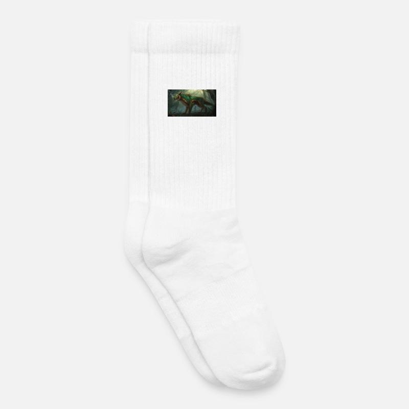 Drachentiger 2 - Kinder Tennissocken - Weiß