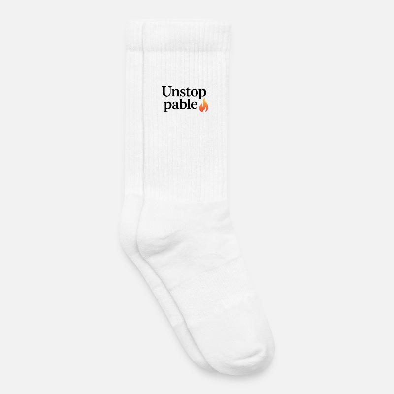 Unstoppable Flame  - Kinder Tennissocken - Weiß