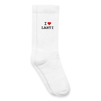 Ich liebe Lahti - I love Lahti - Kids Tennis Socks - white - Right