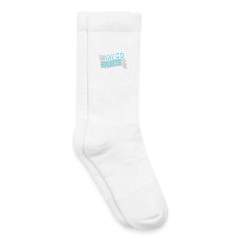 Youpi Go Sports Sarcastique Humour Anti Sports - Chaussettes de tennis bio enfant - blanc - Droite