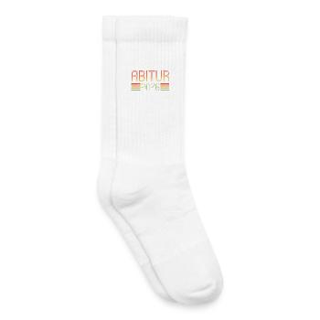 Abi 2026 - Abitur - Geschenk - Kinder Tennissocken - Weiß - Rechts