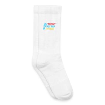 Course à pied : ils ont dit 1,31 mile coureur de marathon - Chaussettes de tennis bio enfant - blanc - Droite