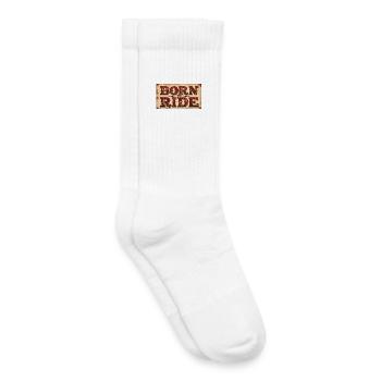 born to ride - Kids Tennis Socks - white - Right