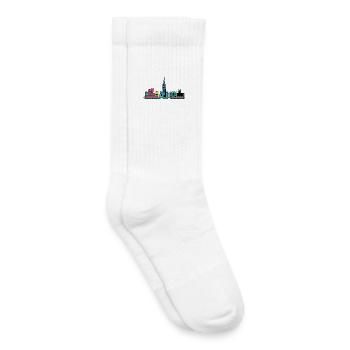 Tilburg City Skyline St Joseph Church Art - Kids Tennis Socks - white - Right