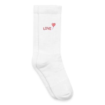 Pastell-Liebesballon-Illustration - Kinder Tennissocken - Weiß - Rechts