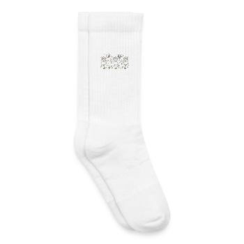Fleur - Chaussettes de tennis bio enfant - blanc - Droite