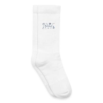 Mariage de la Brigade de la Mariée avec un nœud de la Mariée - Chaussettes de tennis bio enfant - blanc - Droite