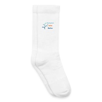 LIEBEVOLL Aufgeben ist keine Option - Kinder Tennissocken - Weiß - Rechts