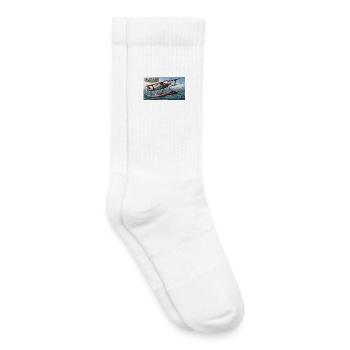 The Golden Age of Air Racing - Kinder Tennissocken - Weiß - Rechts