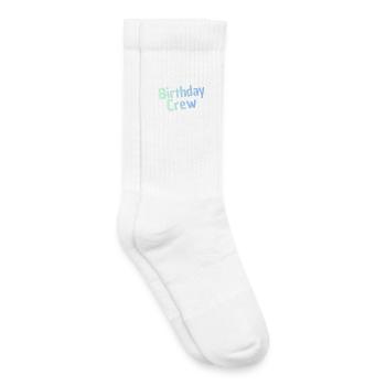 Birthday Crew - Kinder Tennissocken - Weiß - Rechts