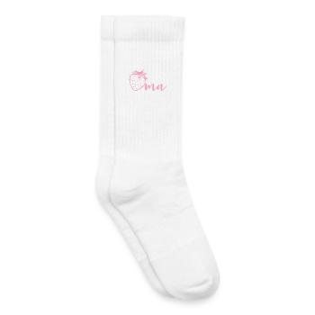 Erdbeeren Oma - Kinder Tennissocken - Weiß - Rechts