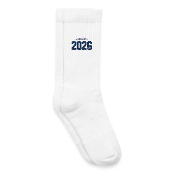 Graduate 2026 – Vintage Diploma Design - Kids Tennis Socks - white - Right