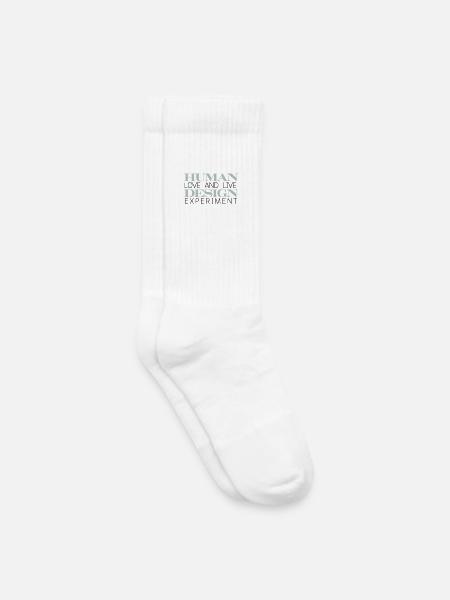 Living the HUMAN DESIGN experiment - Kids Tennis Socks - white