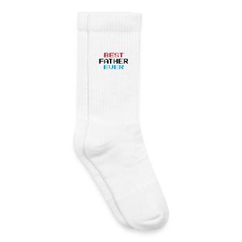 The best father of all time - Kids Tennis Socks - white - Right
