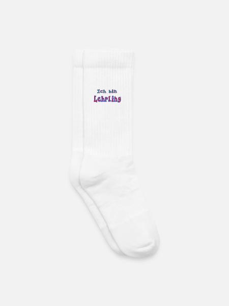 Ich_bin_Lehrling - Kinder Tennissocken - Weiß