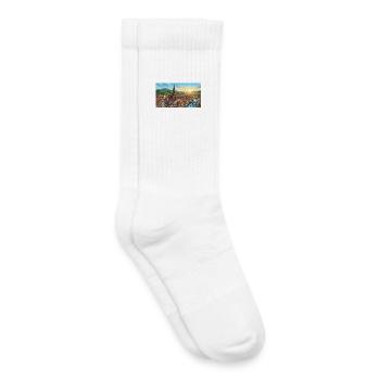 Forêt-Noire - Chaussettes de tennis bio enfant - blanc - Droite