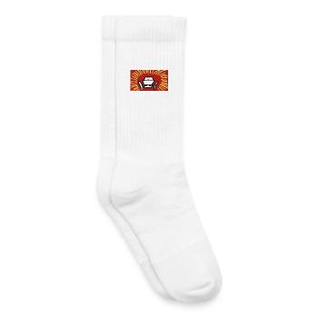 Auto-Figur Sonnenstrahlen - Kinder Tennissocken - Weiß - Rechts