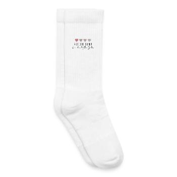 Vielen Dank für das tolle Jahr - Kinder Tennissocken - Weiß - Rechts