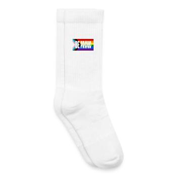 Be Proud Pride Flag Text - Kinder Tennissocken - Weiß - Rechts