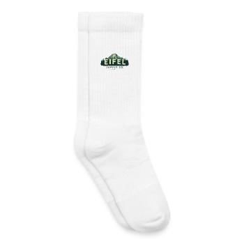 Eifel Supply Co. | Design extérieur vintage - Chaussettes de tennis bio enfant - blanc - Droite