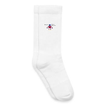Pixelroboter  - Kinder Tennissocken - Weiß - Rechts