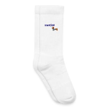 Croissant Pardoie: Dackel französisch - Kinder Tennissocken - Weiß - Rechts
