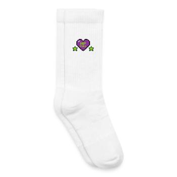 HP Full Pixel Herz Logo - Kinder Tennissocken - Weiß - Rechts