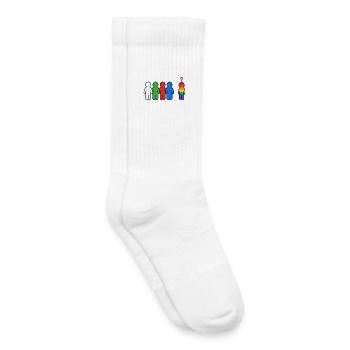 Anders und Stolz Regenbogen Grafik - Kids Tennis Socks - white - Right