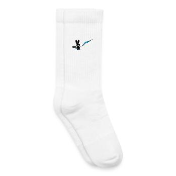 ninja bunny - Chaussettes de tennis bio enfant - blanc - Droite
