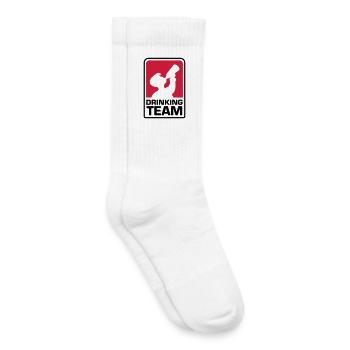 party logo drinking team - Kinder Tennissocken - Weiß - Rechts
